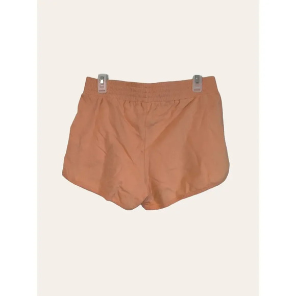 Free People Orange Short Athletic Activewear 100% Cotton Size L - Picture 3 of 4